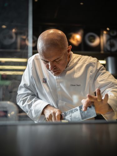 Matinée dans les cuisines d'Olivier Nasti